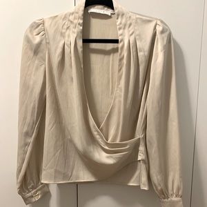 ASTR The Label beige dressy blouse